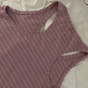 Lululemon tank; pinkish tan color